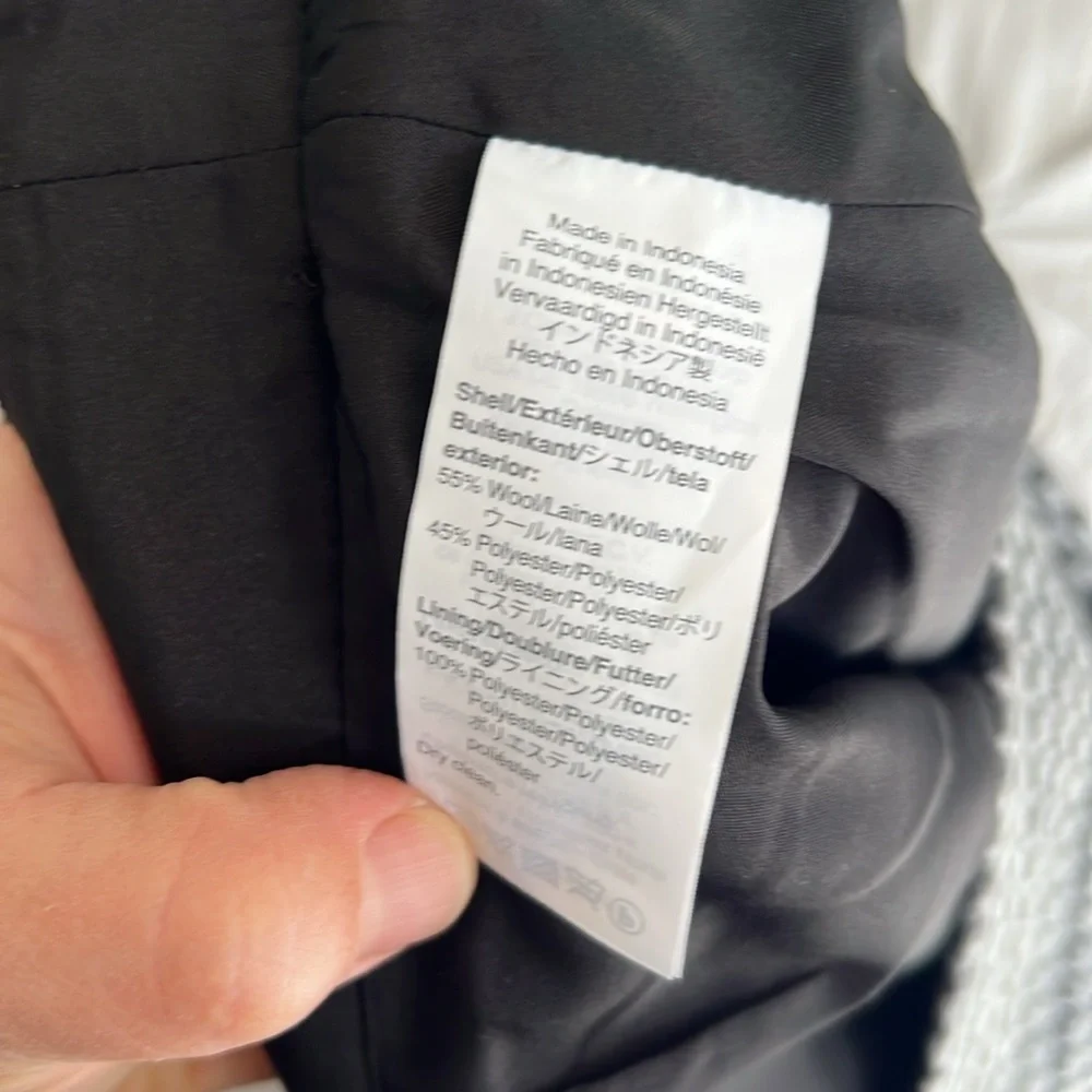 J. Crew wool blend houndstooth Black and gray Pencil Skirt Knee-Length Workwear